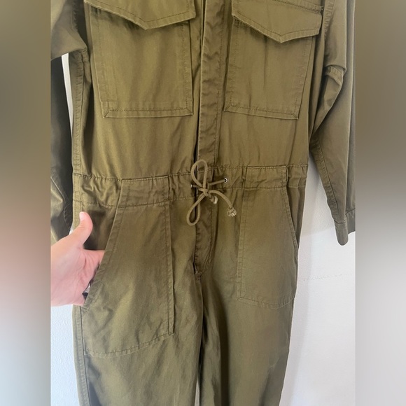 Levi’s Baggy Surplus Army Green Long‎ Sleeve Utility Jumpsuit Size Small - Picture 9 of 16